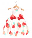 Colourful Bubble White Dress