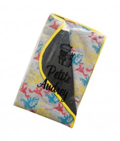 0403-15D Petite Audrey Blanket - Grey Dino