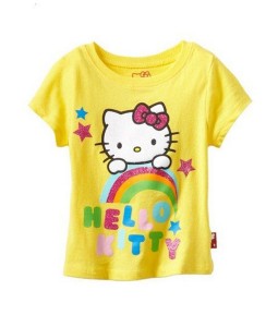 Yellow Hello Kitty Rainbow Tee