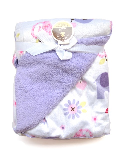 Baby Girl Blanket Double Fleece