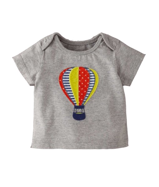 Hot Air Balloon Grey Tee 1