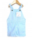 Baby Blue Stripe Girl Overall