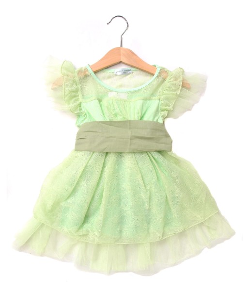 Waistband Tutu Dress Green 1