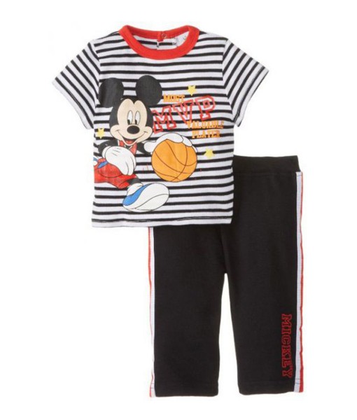 Black Stripes Mickey Pajama 1