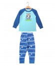 Raccoon Bicycle Blue Pajama