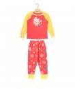 Kitten Cooking Peach Yellow Pajama