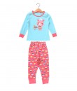 Rabbit Cake Blue Pink Pajama