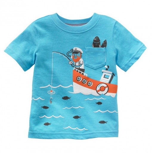 Fisherman Blue Tee 1