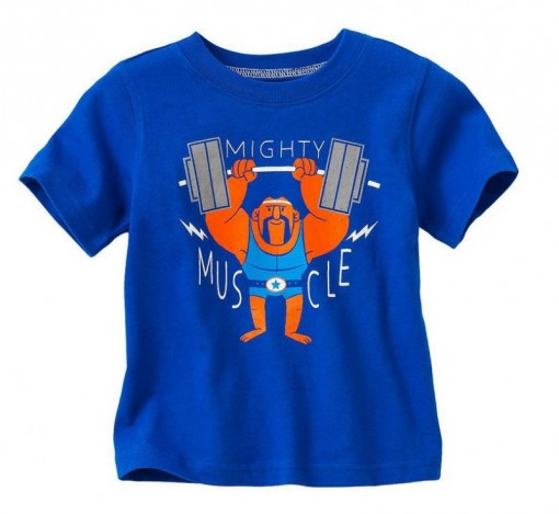 Mighty Muscle Blue Tee 1