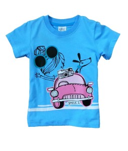 Girl Photography Blue Tee