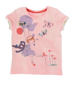 Girl Swinging Pink Tee