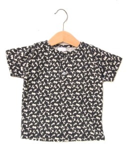 Motif Tee - Black Animal