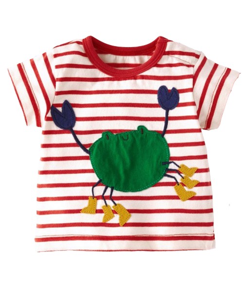 Crab Red Stripes Tee 1