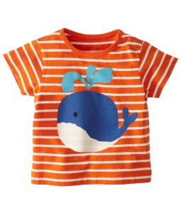 Whale Orange Stripes Tee