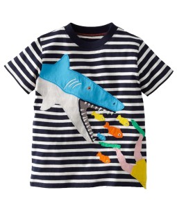 Shark Black Stripe Tee