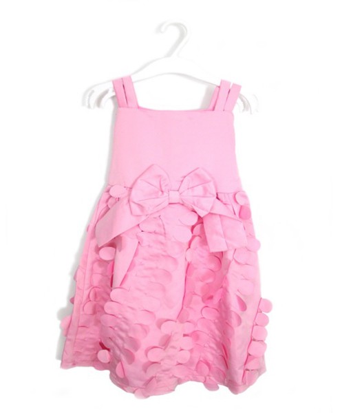 Petal Lining Dress with Bow - Pink Soft 1