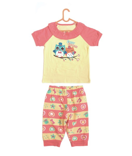 Peach Owl Tree Pajama 1