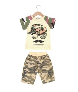 Army Mustache Tee + Pant