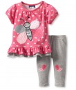 Butterfly Love Pink Tee + Grey Pant