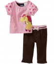 Pony Hearts Pink Tee + Brown Pant