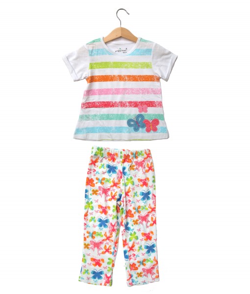 Stripe Butterfly Colorful Set 1