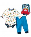 Blue Plane Bodysuit + Pant + Helicopter Bib