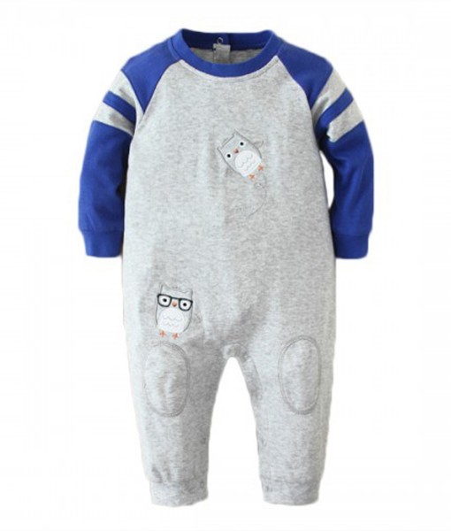 Blue Grey Owl Glasses Jumper 1
