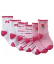 Pink White Tulip 3-pairs Socks