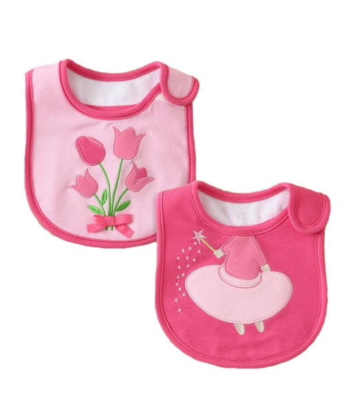 Pink Fairy Tulip 2in1 Bib 1