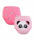Pink Stripes Panda 2in1 Training Pant