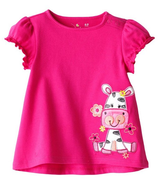 Pink Cow Flower Tee 1
