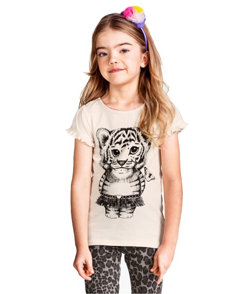 Tiger Balerina Beige Tee 1