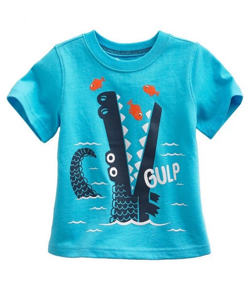 Crocodile Gulp Blue Tee 1