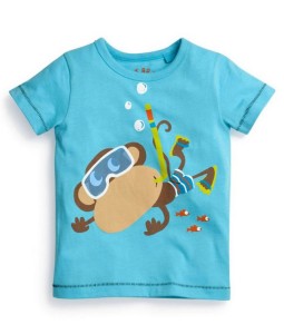 Diving Monkey Blue Tee