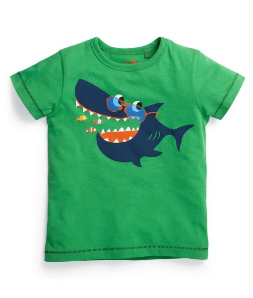 Shark Glasses Green Tee 1