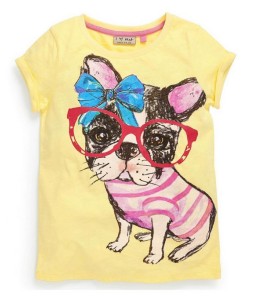 Bow Puppy Yellow Tee