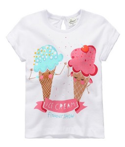 Ice Cream White Tee