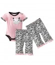 Zebra Bow Bodysuit + Zebra Pant