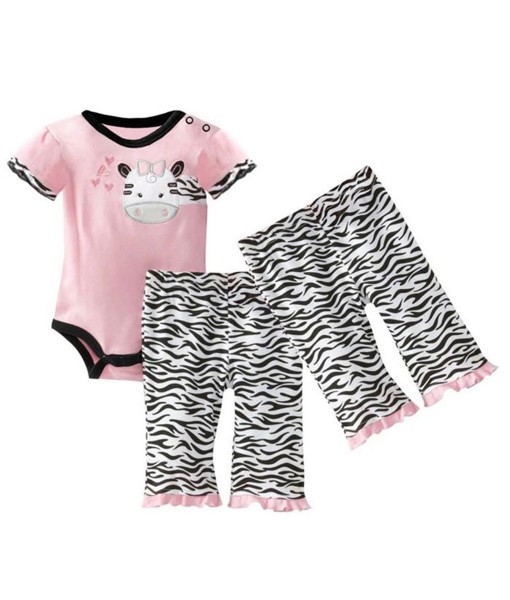 Zebra Bow Bodysuit + Zebra Pant 1