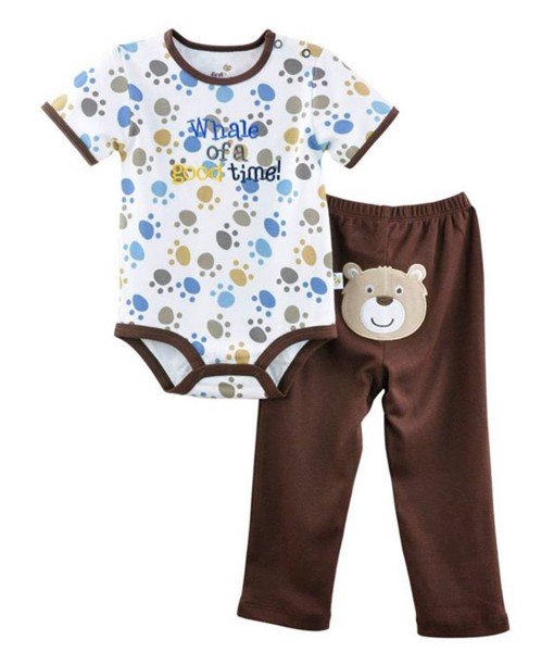 Paw Brown Bodysuit + Bear Pant 1