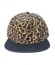 Snapback Hat - Leopard on Denim