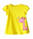 Yellow Giraffe Butterfly Tee