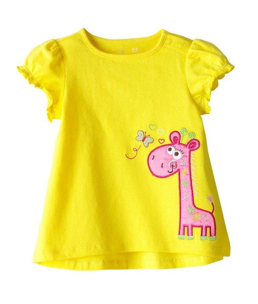 Yellow Giraffe Butterfly Tee 1