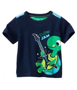 Dark Blue Turtle Slow Jam Tee