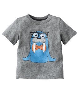 Grey Walrus Glasses Tee