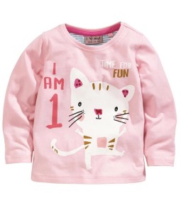 One Fun Cat Pink Tee