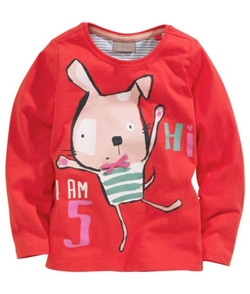 Puppy Five Red Tee 1