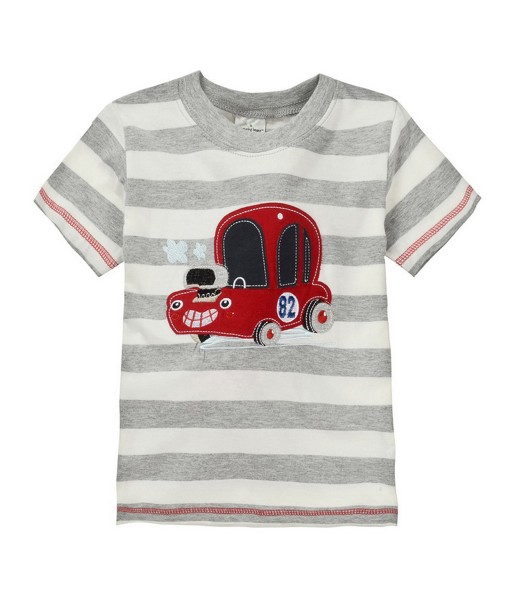 Wagoon Grey Stripe Tee 1