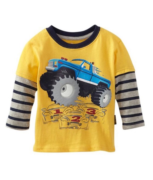 Big Truck Yellow Tee 1