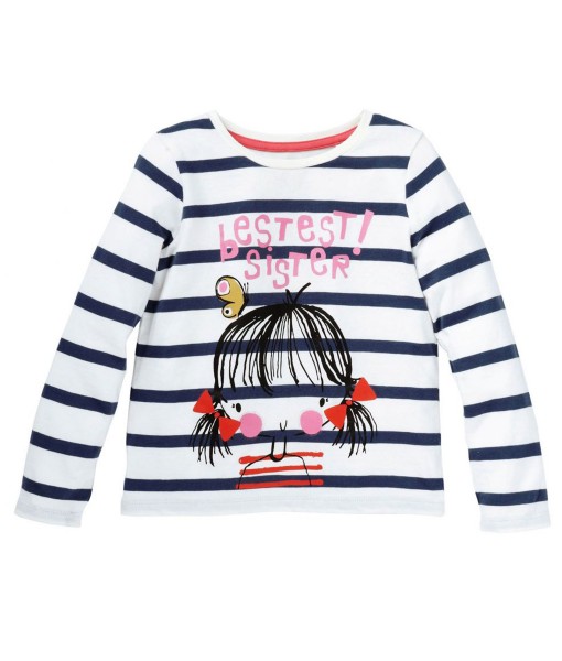 Bestest Sister Stripe Tee 1